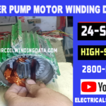 0.5 HP Water Pump Motor Winding Data | Tulu Pump Domestic Motor Coil Turns 3 0.37 hp 0.5 hp motor winding