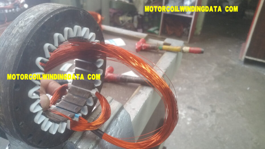 24 slot 1 inch cooler fan motor winding data with aluminium wire