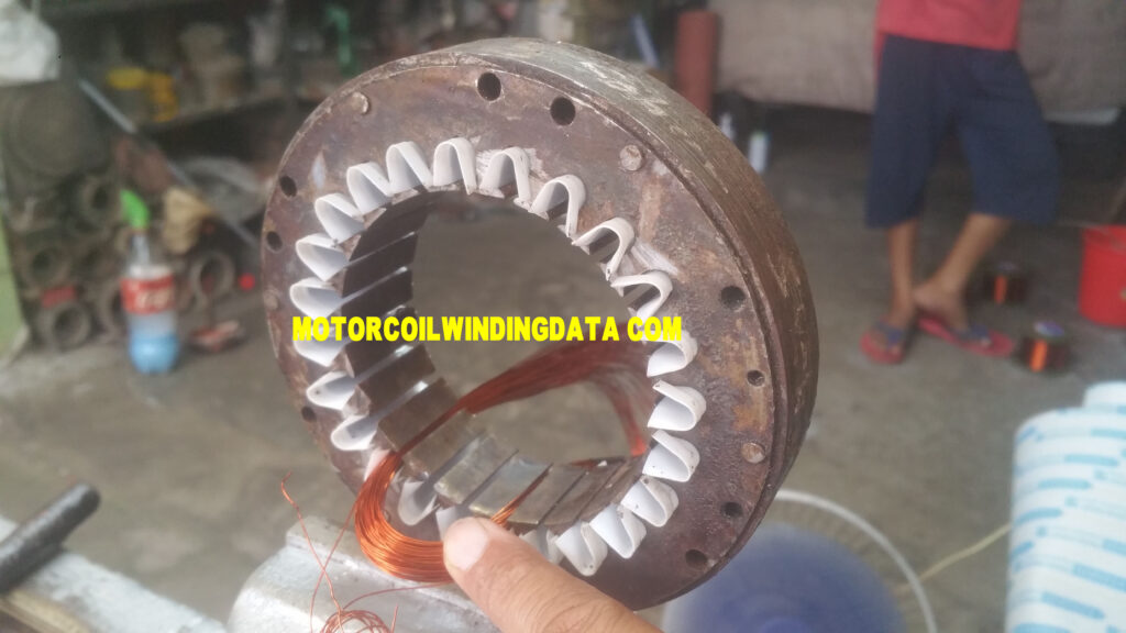 24 Slot Cooler Fan Motor Winding Data