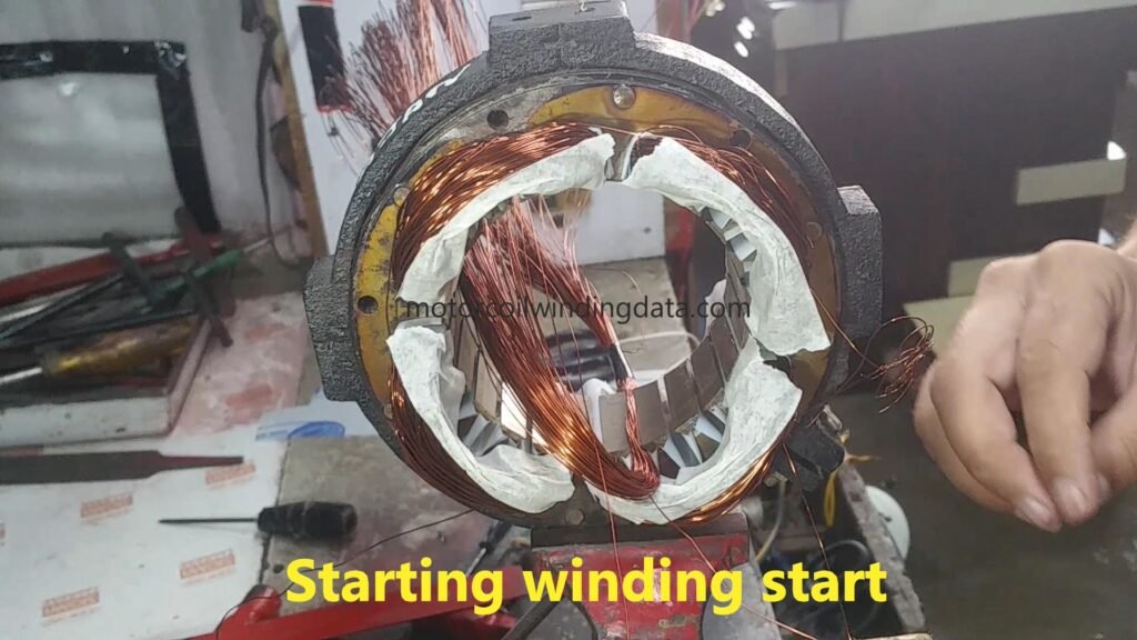 Cooler motor 1.25 inch स्टार्टिंग वाइंडिंग डाटा यहाँ देखें.by motorcoilwindingdata.com