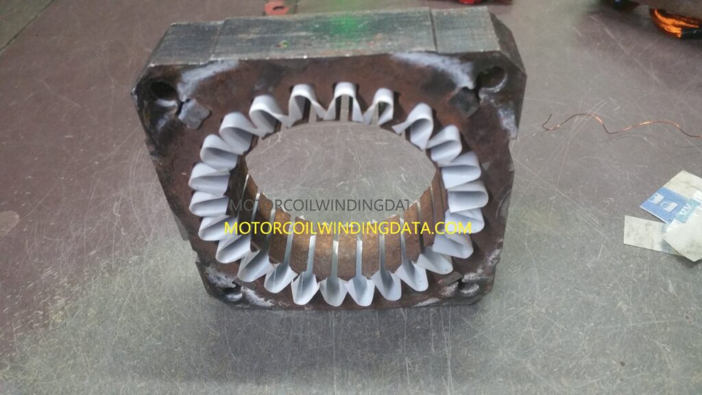 Spin Motor Winding Data With Connection.