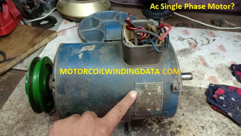 AC Single Phase Winding.By motorcoilwindingdata.com