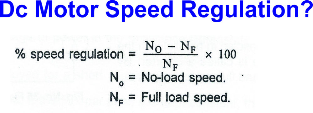 Dc Motor Speed Regulation?